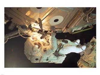 Astronaut Sellers Working on ISS | Obraz na stenu