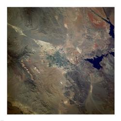 Las Vegas from space as taken by shuttle atlantis | Obraz na stenu