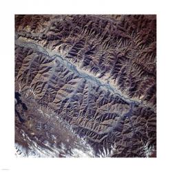 Mountain Range from Space | Obraz na stenu