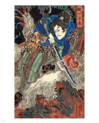 Kuniyoshi Utagawa, Suikoden Series | Obraz na stenu