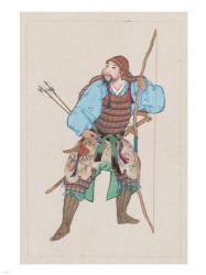 Samurai with bow | Obraz na stenu
