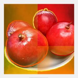 Mangos in Warm Squares | Obraz na stenu