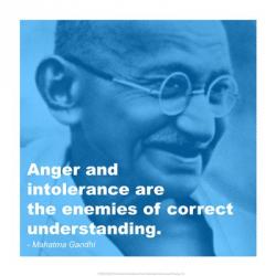 Gandhi - Intolerance Quote | Obraz na stenu