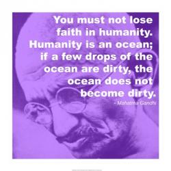 Gandhi - Ocean Quote | Obraz na stenu