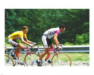 Jan Ullrich and Udo Bolts crossing the Vosges mountains together in the 1997 Tour de France | Obraz na stenu