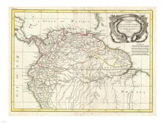 1771 Bonne Map of Tierra Firma | Obraz na stenu