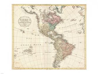 1795 D'Anville Wall Map of South America | Obraz na stenu