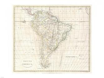 1796 Mannert Map of North America and South America | Obraz na stenu