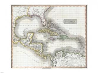 1807 Cary Map of South America | Obraz na stenu