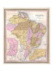 1850 Mitchell Map of Brazil, -1849 | Obraz na stenu