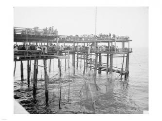 Hauling the Nets, Young's Pier, Atlantic City, NJ | Obraz na stenu