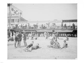 Boardwalk from the beach, Atlantic City, NJ | Obraz na stenu