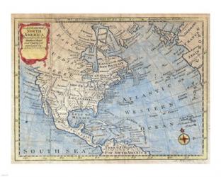 1747 Bowen Map of North America | Obraz na stenu