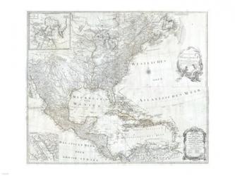 1788 Schraembl - Pownall Map of North America the West Indies | Obraz na stenu
