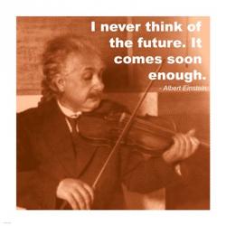 Einstein Future Quote | Obraz na stenu