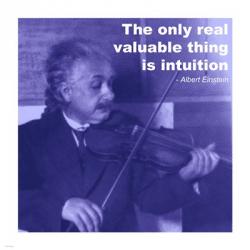 Einstein Intuition Quote | Obraz na stenu