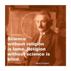 Einstein Science Religion Quote | Obraz na stenu