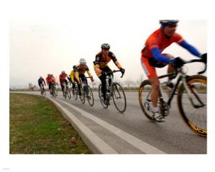 Military Cyclists in pace line | Obraz na stenu