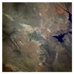Las Vegas viewed from space | Obraz na stenu