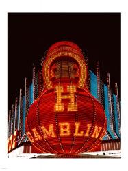 Neon gambling sign on Freemont Street in historic Las Vegas | Obraz na stenu