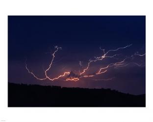 Cloud to cloud lightning strike | Obraz na stenu