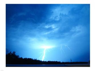 Lightning Over Edson | Obraz na stenu