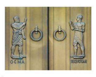 Ogma and Sequoyah, Library of Congress John Adams Building | Obraz na stenu