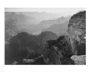 View, looking down, Grand Canyon National Park, Arizona, 1933 | Obraz na stenu