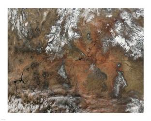 Grand Canyon satellie view from space | Obraz na stenu