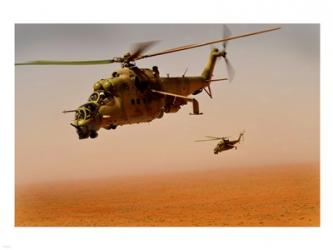 Afghan Air Corps Mi-35 helicopters | Obraz na stenu