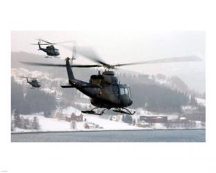 Norwegian military Bell 412SP helicopters | Obraz na stenu
