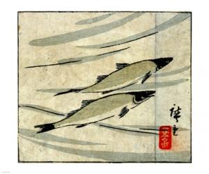 Hiroshige III - Ayu zu | Obraz na stenu