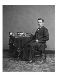 Edison and phonograph | Obraz na stenu