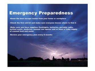 Emergency Preparedness | Obraz na stenu