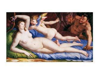 Bronzino Venus, Cupido and Satyr | Obraz na stenu