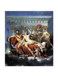 Jacques - Louis David Aphrodite Ares Graces | Obraz na stenu