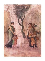 La punizione di Amore Aphrodite Pompeii mural | Obraz na stenu