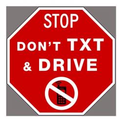 Don't Text And Drive | Obraz na stenu