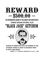 Black Jack Ketchum Wanted Poster | Obraz na stenu