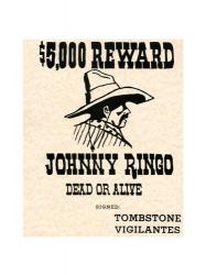 Johnny Ringo Wanted Poster | Obraz na stenu