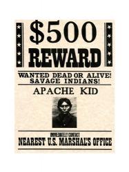 Apache Kid Wanted Poster | Obraz na stenu