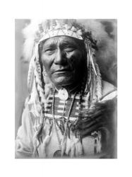 American Indian Wearing A Headdress | Obraz na stenu