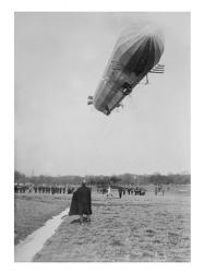 Blimp, Zeppelin, In Flight | Obraz na stenu