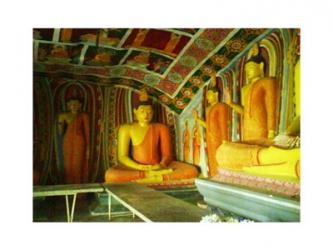 Buddha Statues Ibbagala Viharay | Obraz na stenu