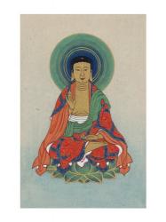 Buddha Sitting on a Lotus | Obraz na stenu