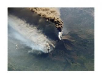 Mt. Etna Eruption seen from the International Space Station | Obraz na stenu