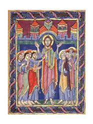 Albani Psalter, appearance of the Risen One on the eighth day | Obraz na stenu