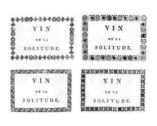 Labels of Chateauneuf du Pape | Obraz na stenu