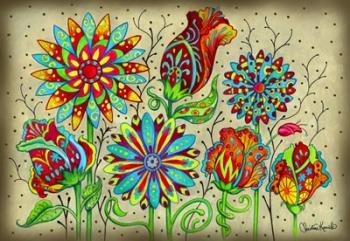 Mosaic Flowers-Festival | Obraz na stenu