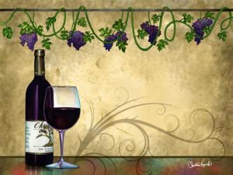Wine II With Vines | Obraz na stenu